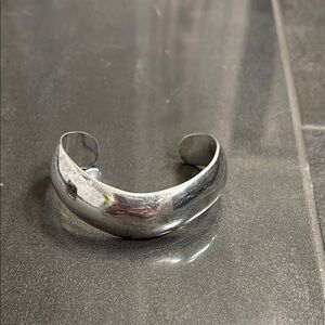 Sterling Silver vintage stamped Cuff Bracelet